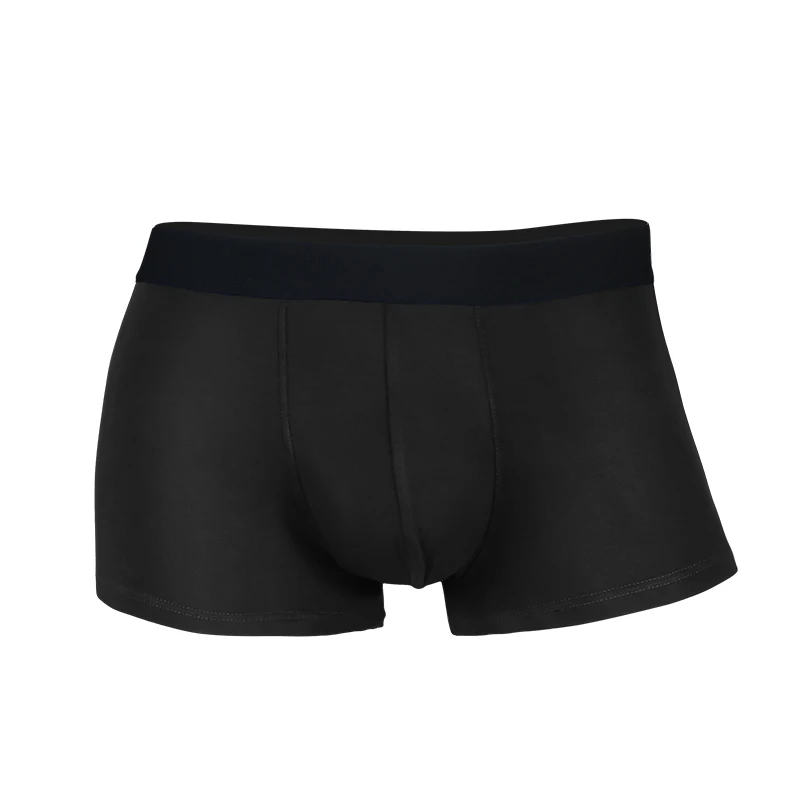 

Men's underwear Men's comfortable boxers boys youth sports breathable boxers single solid color mid-waist bottom shorts