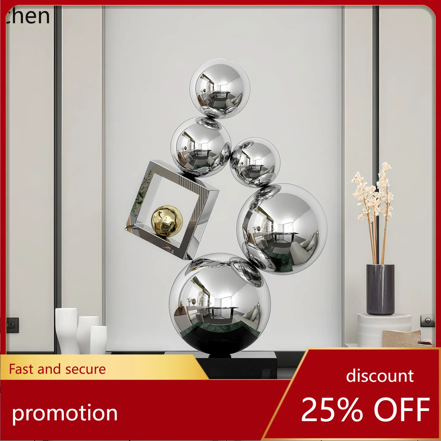 

Декоративный элемент из нержавеющей стали для винного шкафа в гостиной CZ Home Living Room: мягкая мебель и аксессуары для нишевых пространств