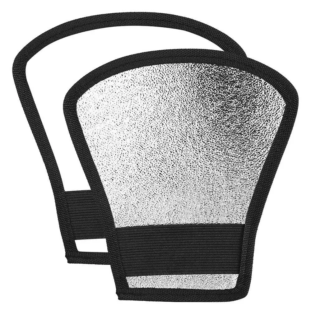 Picture 4: Silver White Camera Flash Diffuser 2-in-1 Sector Softbox Photo Light Reflector for Canon Canon Sony Minolta Nikon