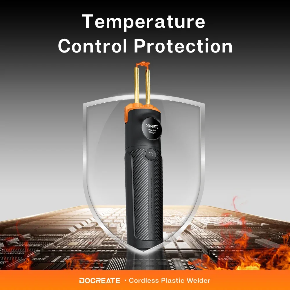 ماكينة لحام بلاستيكية لاسلكية 30 وات مع بطارية 4000 مللي أمبير في الساعة ومجموعة دباسة USB قابلة لإعادة الشحن لأثاث ممتص الصدمات للسيارات وإصلاح ABS PP