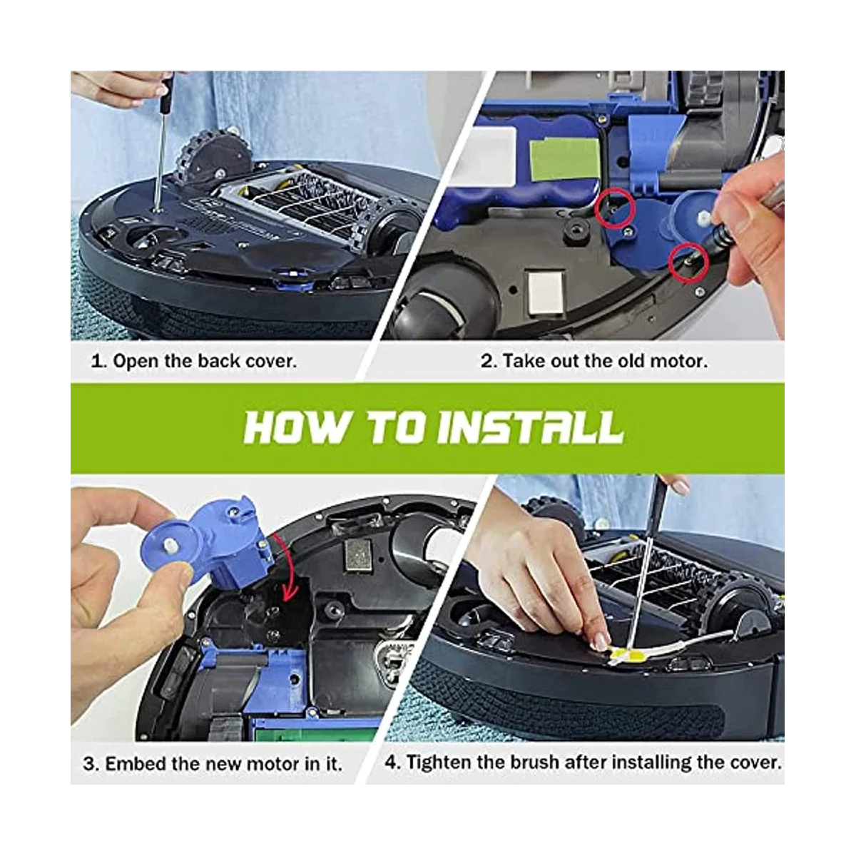 IRobot Roomba用スペアモーターモジュール,ロボット掃除機用スペアパーツ,500, 600, 700, 800, 900,,i3シリーズ