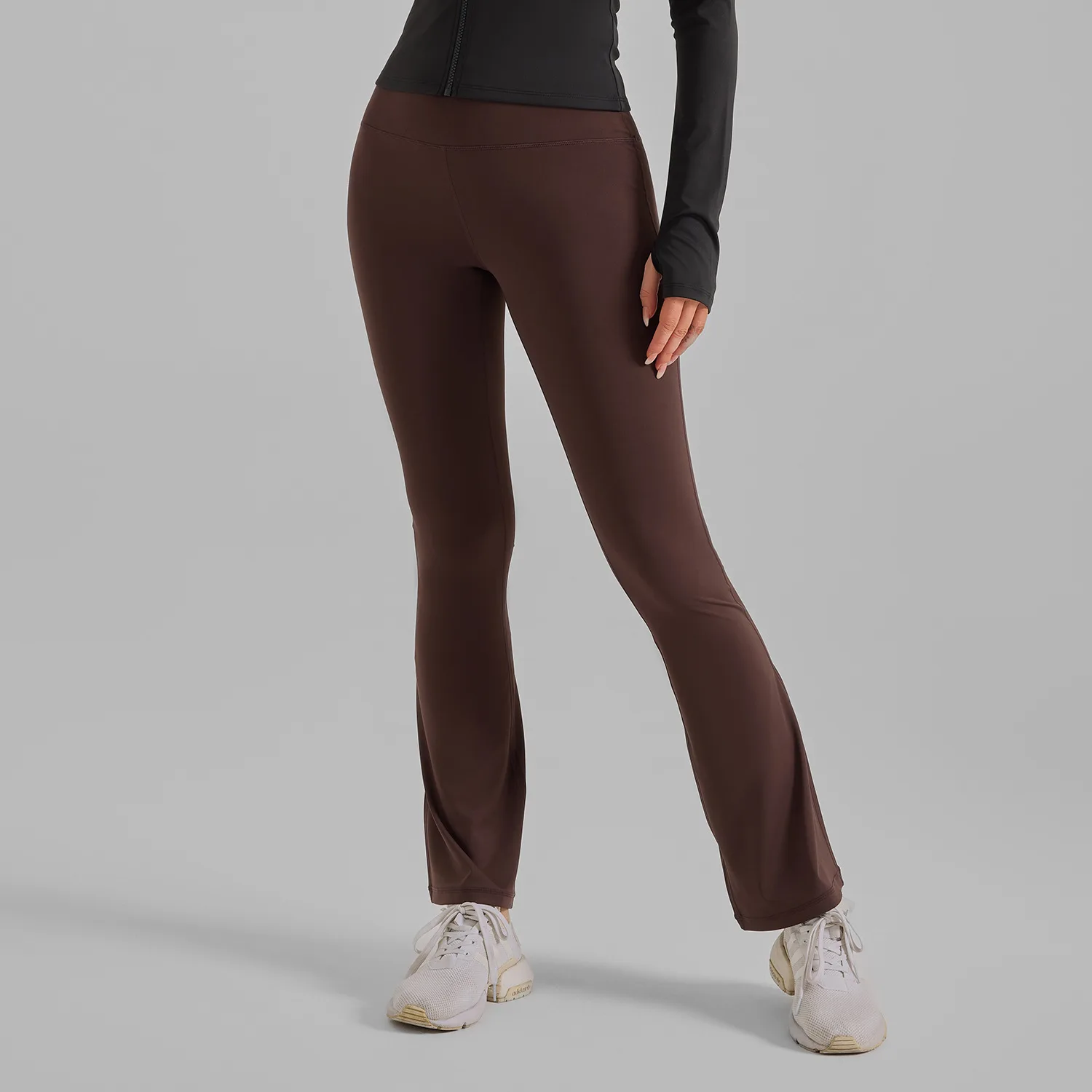 Pantaloni a gamba larga a vita alta Leggings Collant da donna Fitness Pantaloni a zampa d'elefante Leggings elastici da yoga Push Up Pantaloni svasati da allenamento in palestra