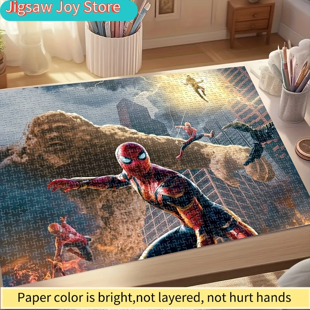 

Пазл Marvel «Человек-паук», миниатюрная креативная игрушка, подходит для веселых семейных игр, тонкая работа, украшение для дома, идеально подходит для