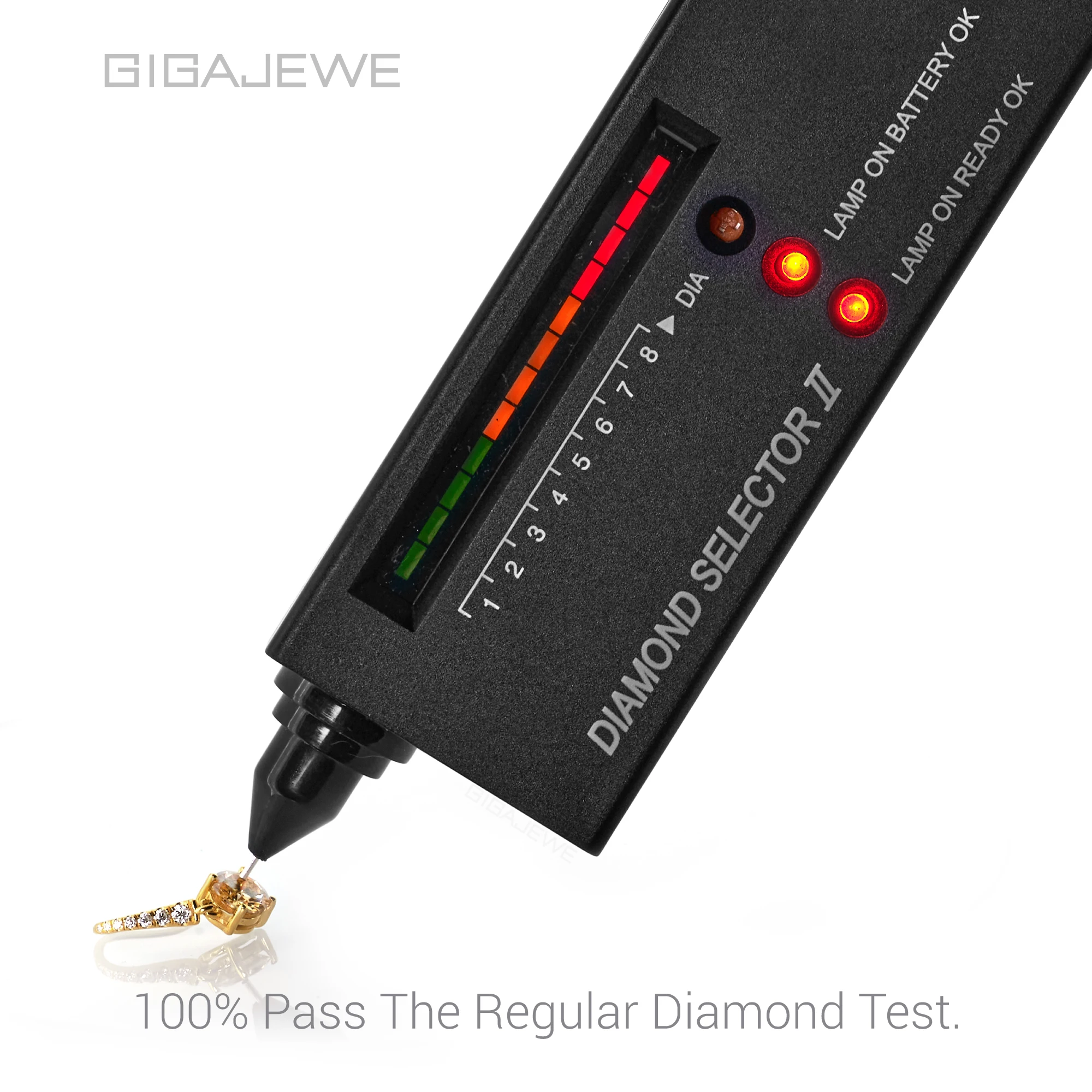 GIGAJEWE 2ct Moissanite Dangle Earrings S925 Silver Gold Plated Diamond Test Passed Elegant Jewelry for Women