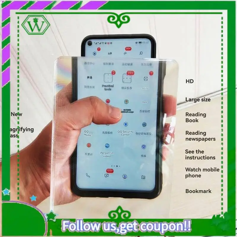 Reliable-Magnifying For Reading,3X Full Page Book Magnifier, Folding Handheld Reading Magnifiers For Seniors Elderly Low Visions