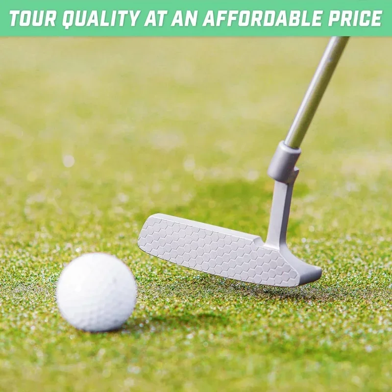 GS1 Tour Putter – 34” Right-Handed Blade Putter with Milled Face, Choose Oversized Fat Grip or Traditional Grip