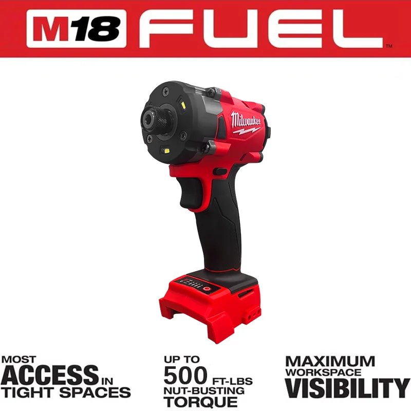 Motorista de Impacto Sem Fio Brushless, Bateria De Lítio Recarregável, Chave De Impacto 1/2, Chave De Fenda, Motor 300NM, Milwaukee 18V