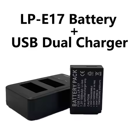 Batmax LP-E17 LPE17 LP E17 Camera Battery+LED Dual USB Charger for Canon EOS R8 RP R50 200D 250D M3 M5 M6 750D 760D T6s 800D T8i