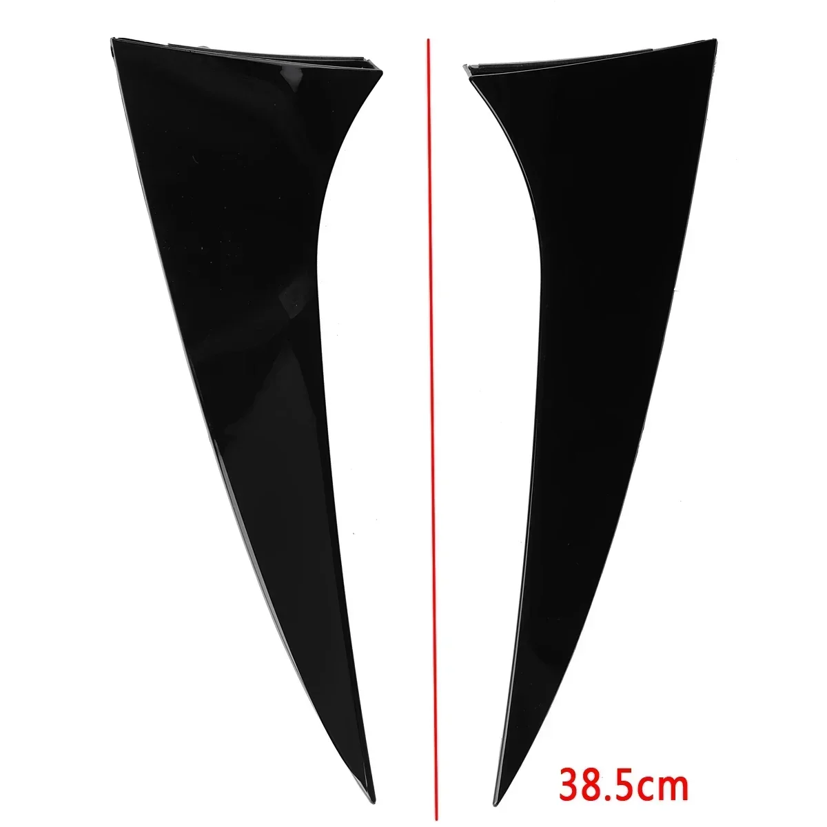 1 Pair Vertical Rear Side Window Canard Spoiler Air Splitter For Hyundai IX35 2010 2011 2012 2013 2014 2015 2016 2017 Left+Right