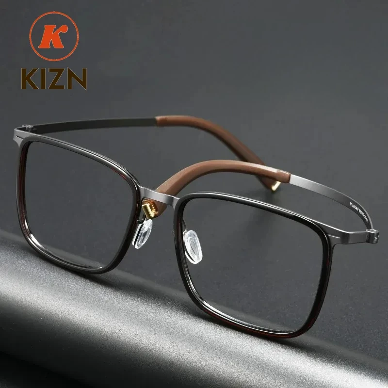 

Denmark Luxury Brand Pure Design Men Titanium Eyewear Screwless Ring Glasses Frame Mirror Separation Blue Light Eyeglasses