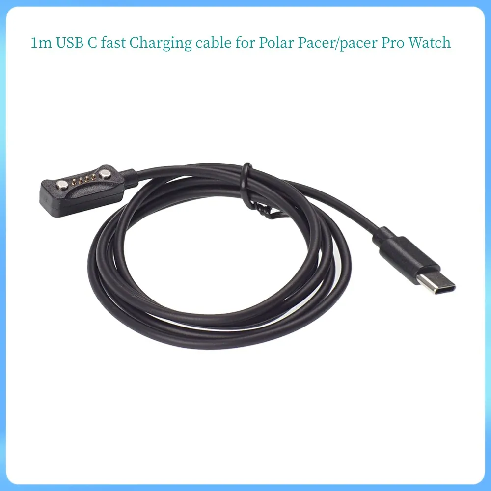 1 м USB-C type c кабель для быстрой зарядки для часов Polar Pacer Pro