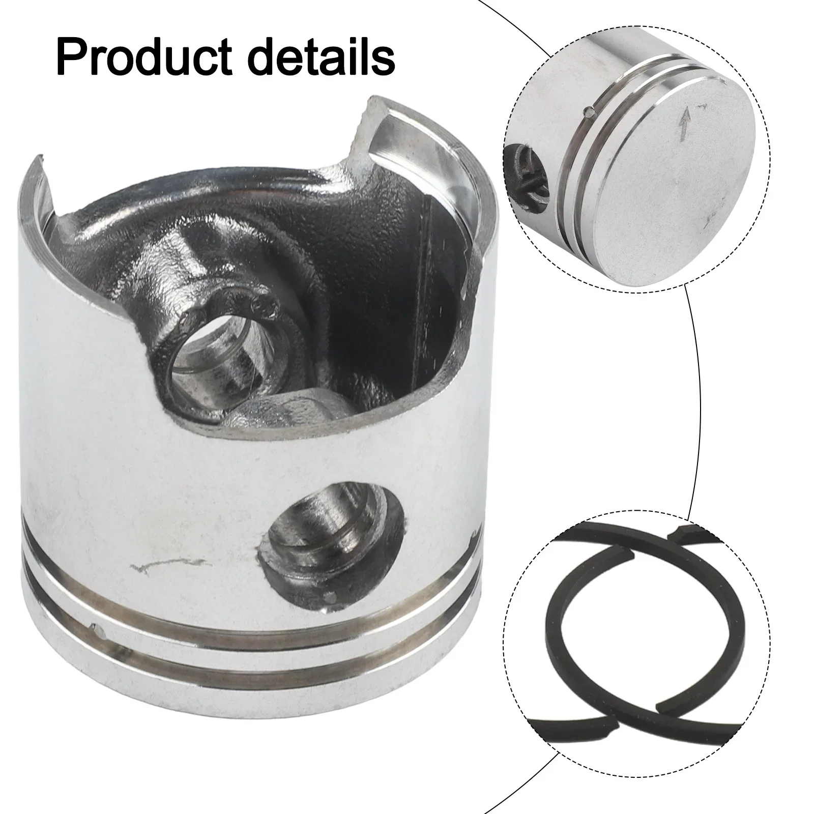 34mm For Piston Ring Assembly Kit For BG45 BG46 FS38 FS45 FS55 HS45 HS81 String Trimmer And Blower Engine Repair Applications