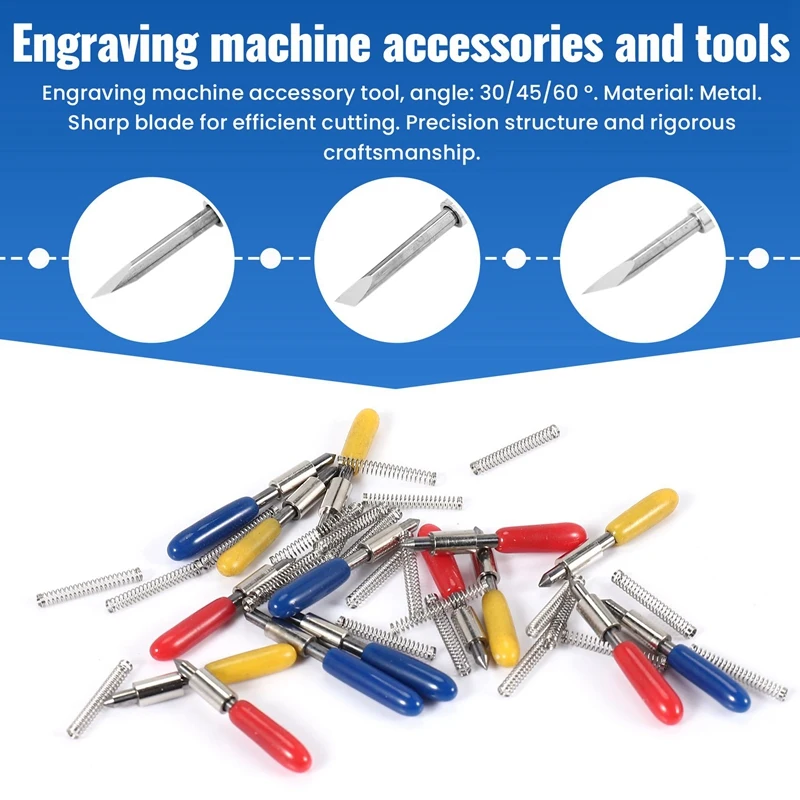 16 Stuks 30/45/60 Graden Graphtec Cb15 Cb15u Vinyl Cutter Blade + Graphtec Cb15 Cb15u Blade houder