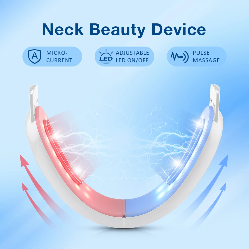 Electric V-Face Lifter Facial Massage Belt Double Chin Remover LED 5 Modes Firming Beauty Device with Remote Control Skin Care