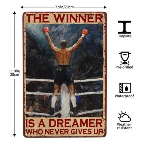 BOXING METAL TIN SIGN 