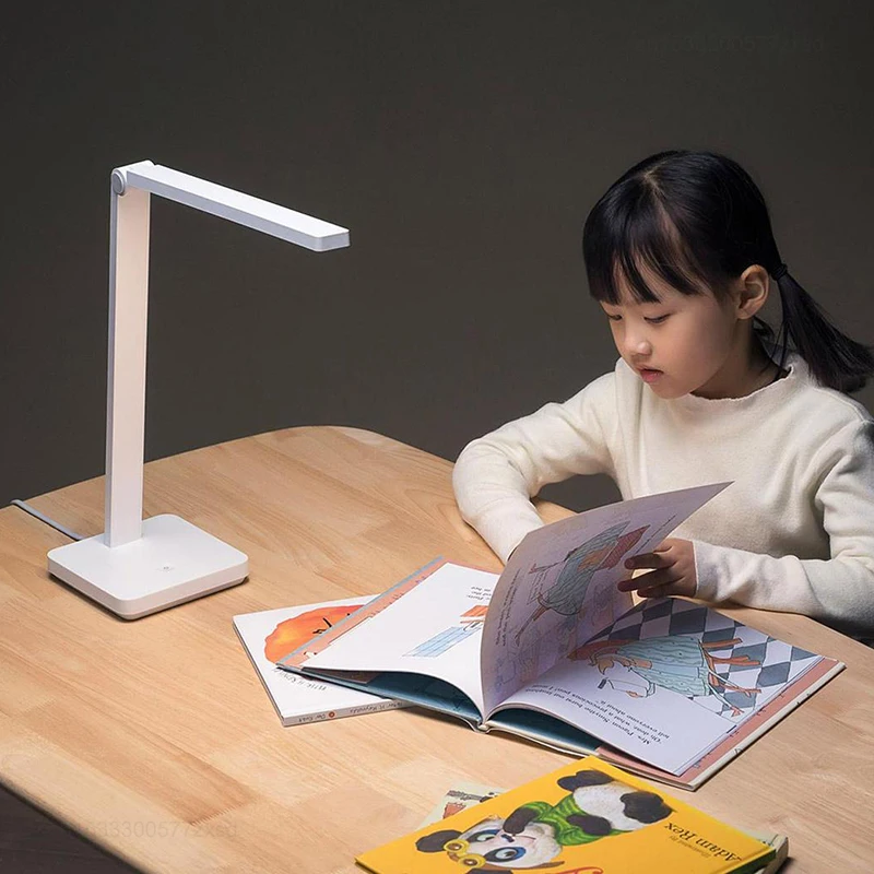 Xiaomi-Mijia Lite Inteligente Mi Candeeiro de Mesa LED, Candeeiro de Mesa Dobrável, Leitura de Cabeceira, Proteção para os Olhos, Lâmpada Noturna, Estilos Recarregáveis