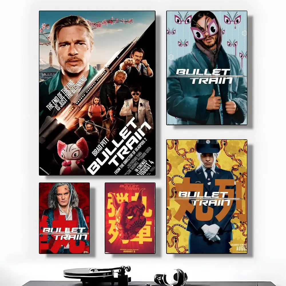 movie action B-Bullet Train Poster High-Grade Poster For Home Room Bar Cafe Decoration Art & Present