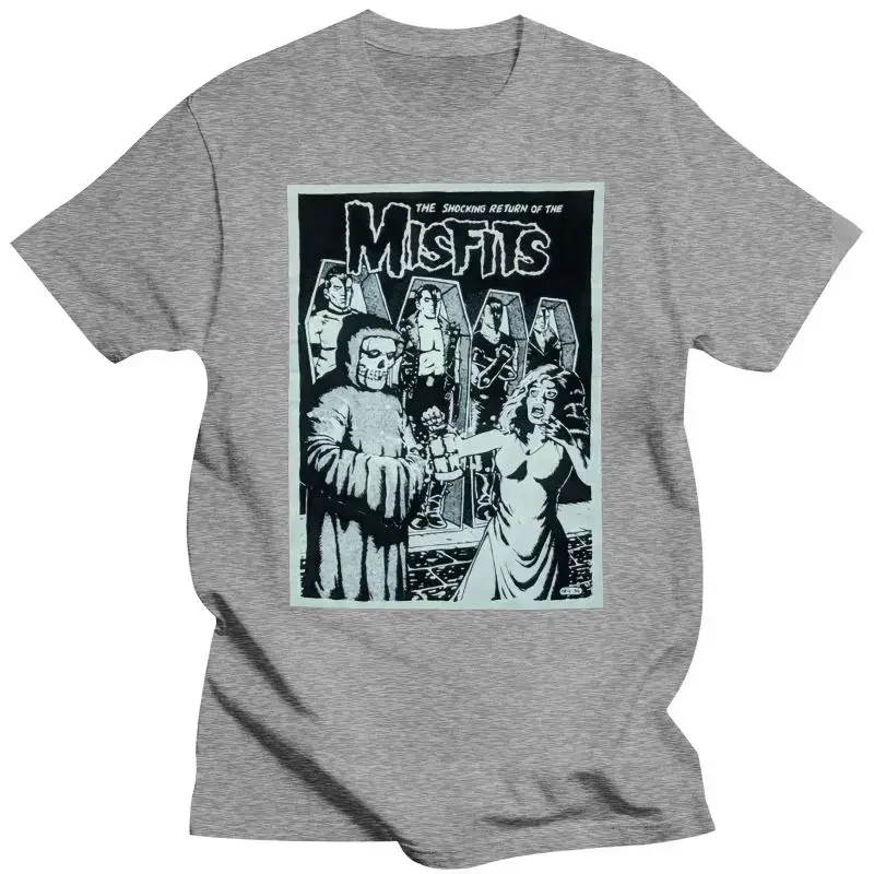 THE SHOCKING RETURN OF THE MISFITS T SHIRT Mens Clothing graphic men clothing harajuku oversized 2024 funny style short sleeve