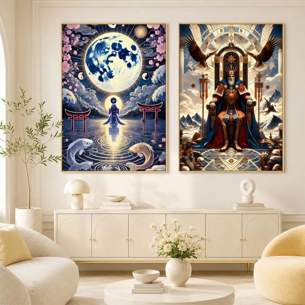 Tarocchi Fortune Telling CardS Poster Room Home Decoration Interior Wall Art Printing Garage Posters Gift