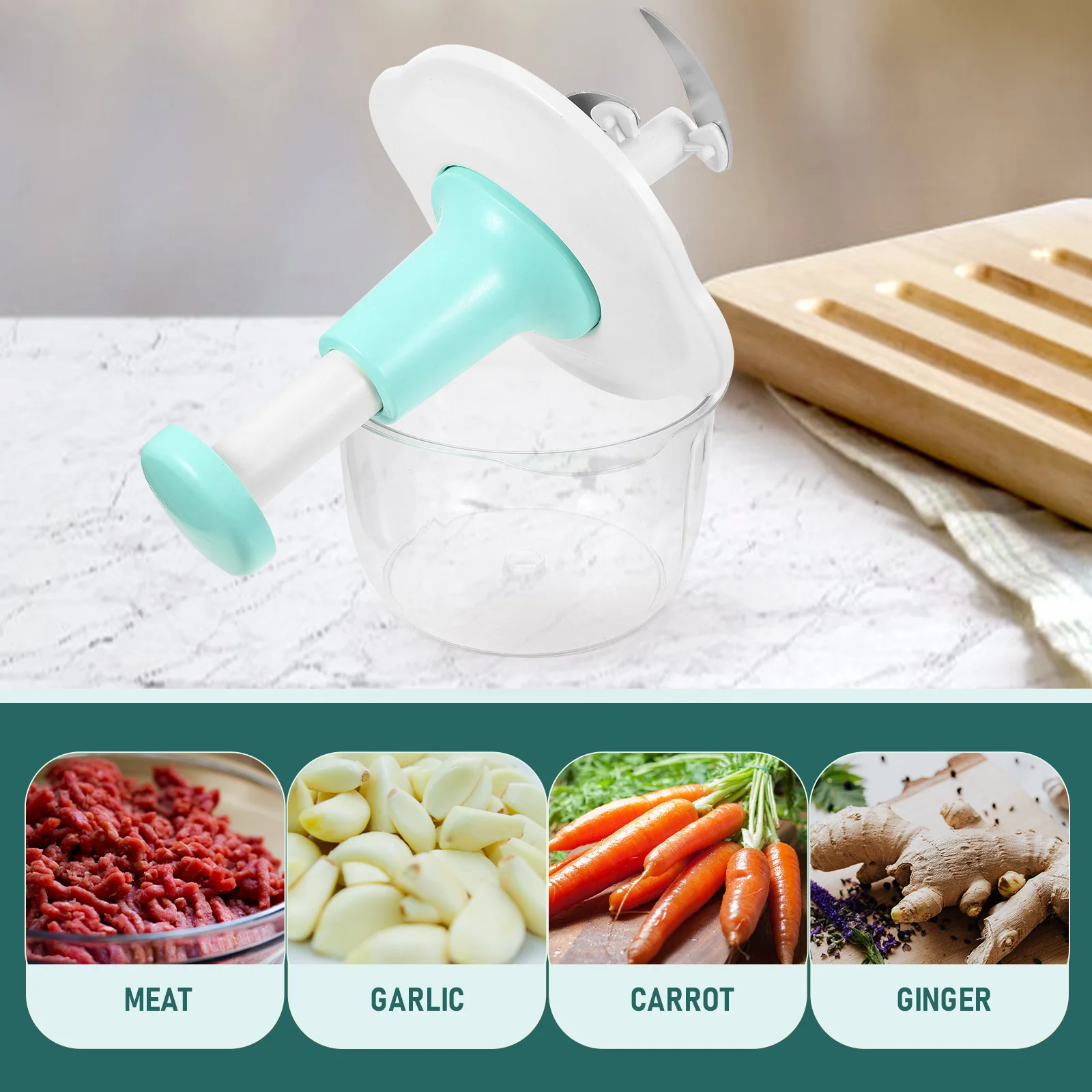 

Manual Mincer Kitchen Food Chopper For Grinding Meat Vegetables Onion Nuts Garlic Carrot Ginger Food Processor Manual
