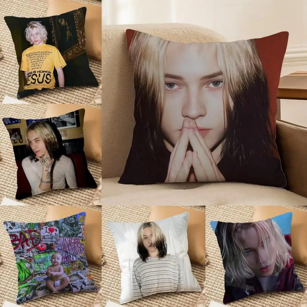 N-NettspendS Album Cushion Cover Plush Fabric Soft Double-Sided Printed Sofa Home Decor Fine Winter Gift Pillow Case