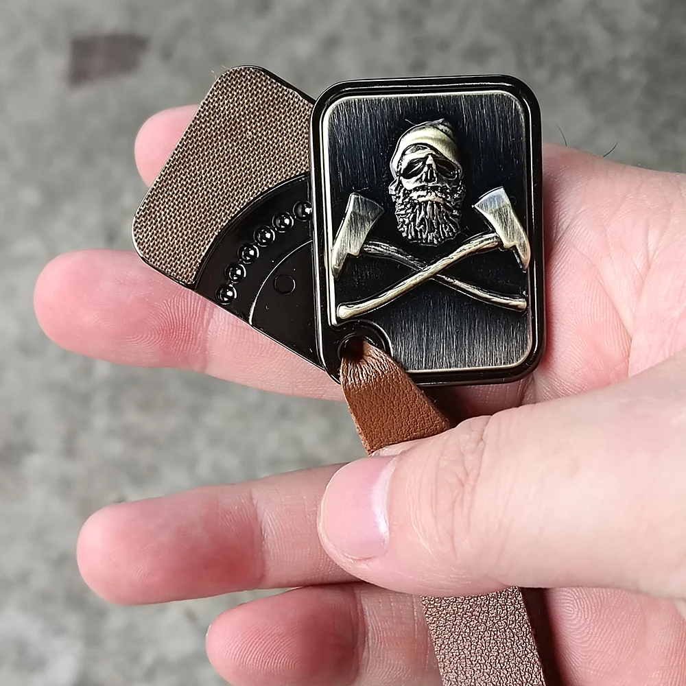 プッシュカードEDCフィジェットスピナー金属製フィジェットトイ大人のストレス解消磁気金属無限フィジェットスピナー