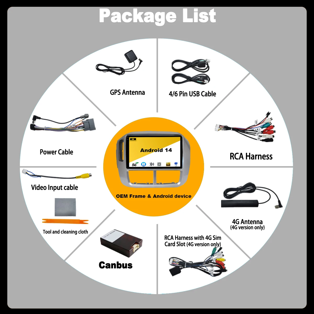 Android 14 Multimedia Navigation GPS WIFI Auto Radio Player Für Honda Pilot 2006-2008 Carplay 4G autoradio Touchscreen dvd