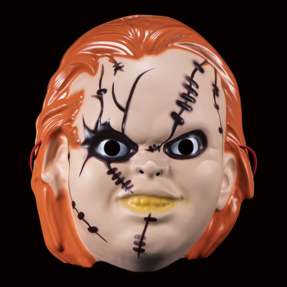 Horrible Movie Chucky Bride Mask Accessories Pendant Halloween Ghost Doll Collectible Ornament Toy Kids Fans Surprise Gifts