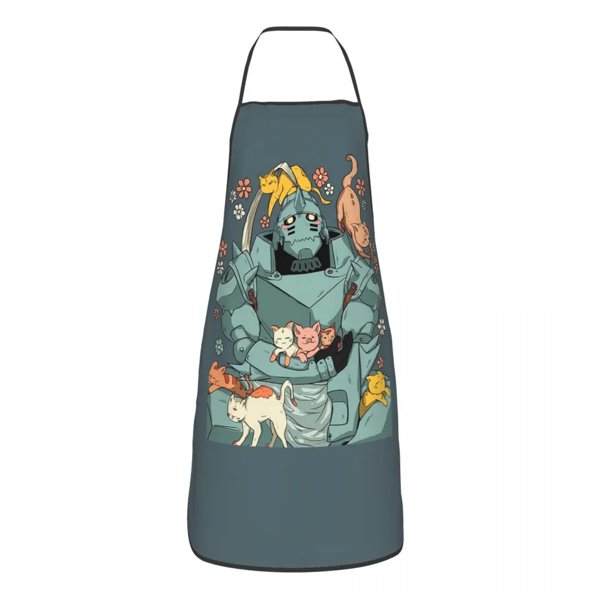 Fullmetal Alchemist Apron Chef Cooking Baking Tablier Sleeveless Bib Kitchen Cleaning Pinafore for Women Men Painting