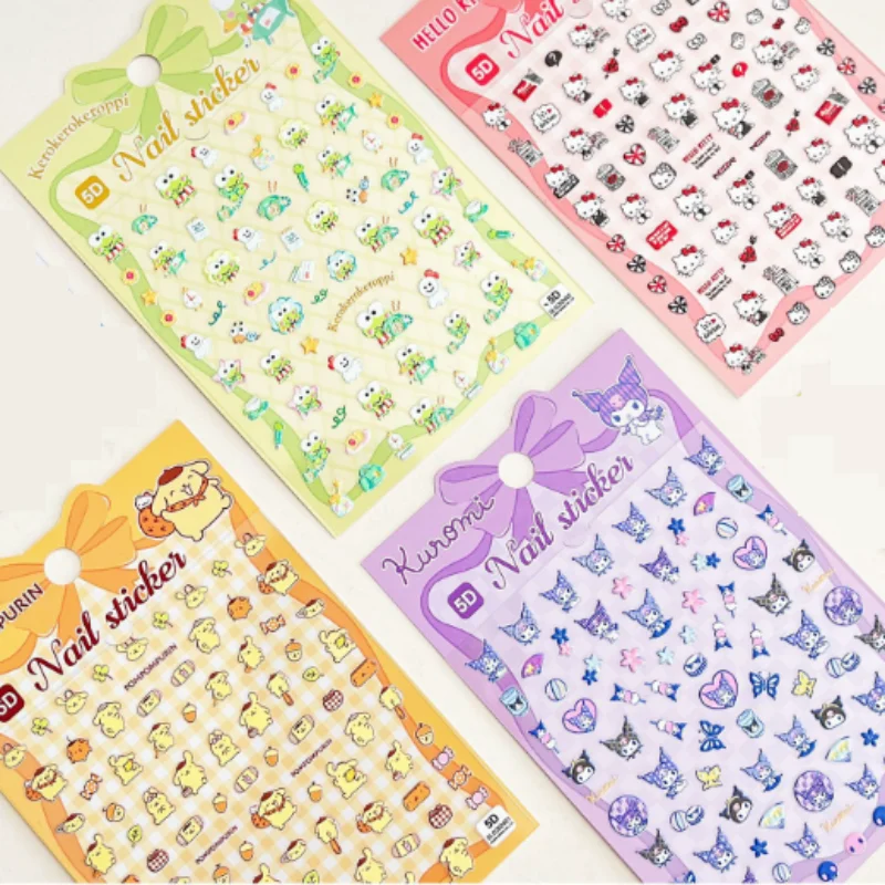 36pcs/lot Sanrio Kuromi Kitty Keroppi Stickers Cute Scrapbooking DIY Diary Decorative Stationery Sticker Album Stick Label