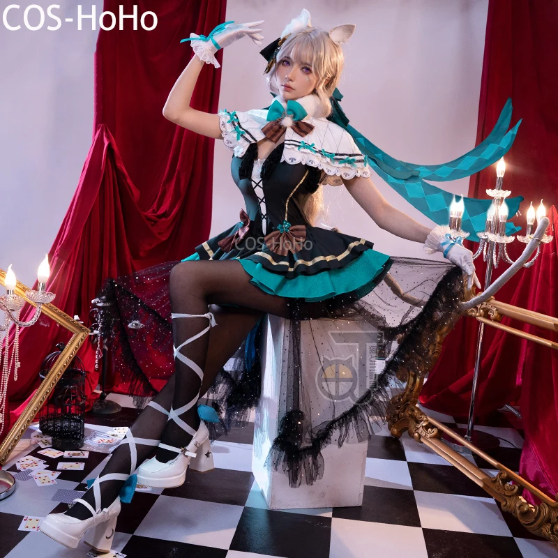 Cos-hoho genshin schlag lyney lynette magier spiel anzug edel wunderschöne uniform cosplay kostüm halloween party rollenspiel outfit