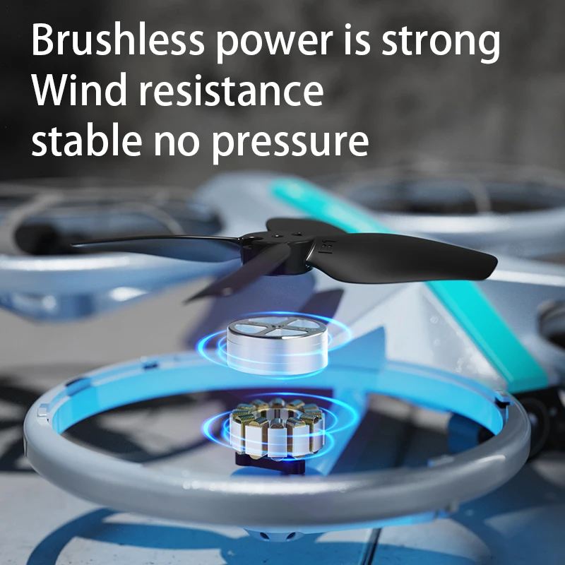 

6K Camera Quadcopter Brushless WIFI FPV RC Drone 4CH Headless Mode Helicopter 360° Flip With Lights Remote Control Quadcopter