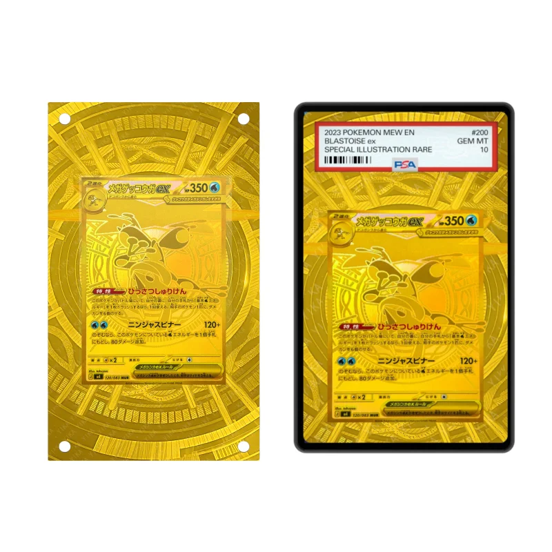 Expositor para Caixas de Cartas Mega Greninja, Caixa PSA Magnética Comum, Estojo Protetor PSA (Excluindo Cartas), Ideal para Coleção