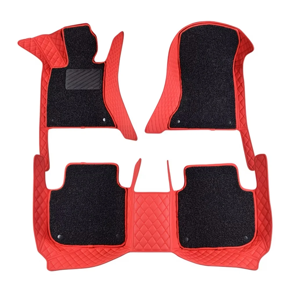 

Double Layer Custom Car Floor Mats For Great Wall HAVAL F5 F7 F7X Auto Carpets Accessories Waterproof Leather Floor Liners