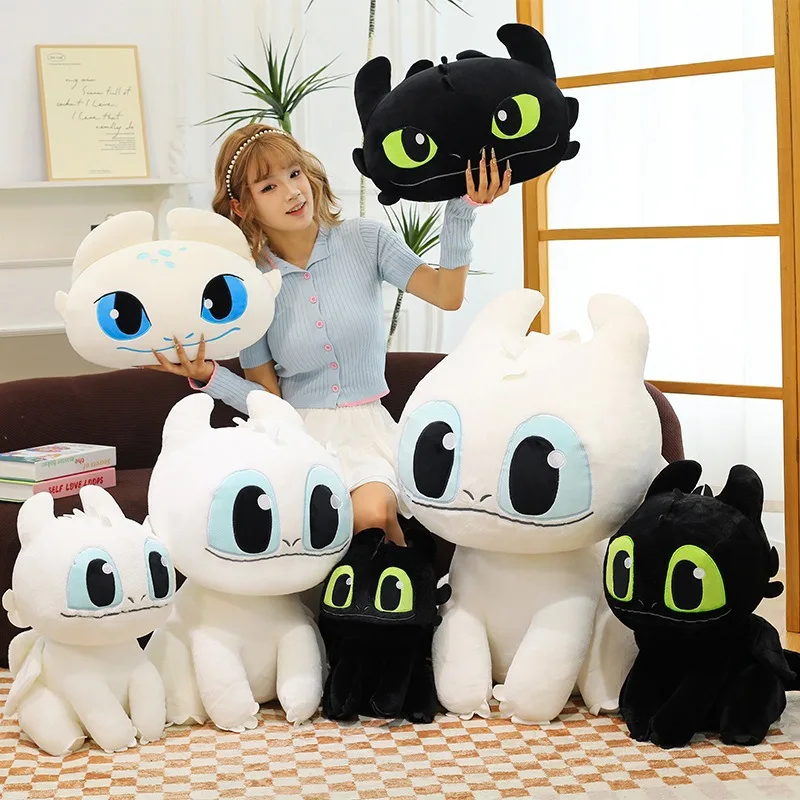 面白い歯のないぬいぐるみ枕、ハウ・トゥ・トレイン・ユア・ドラゴンのぬいぐるみ、子供や幼児への可愛いギフト