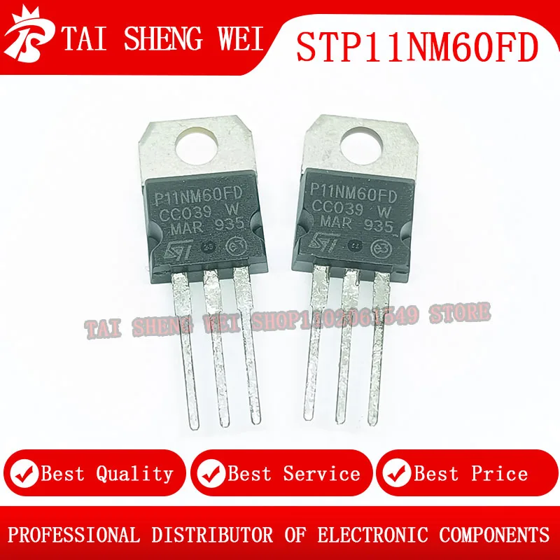 STP11NM60FD P11NM60FD TO-220 11A 600V TO 220, 10 개