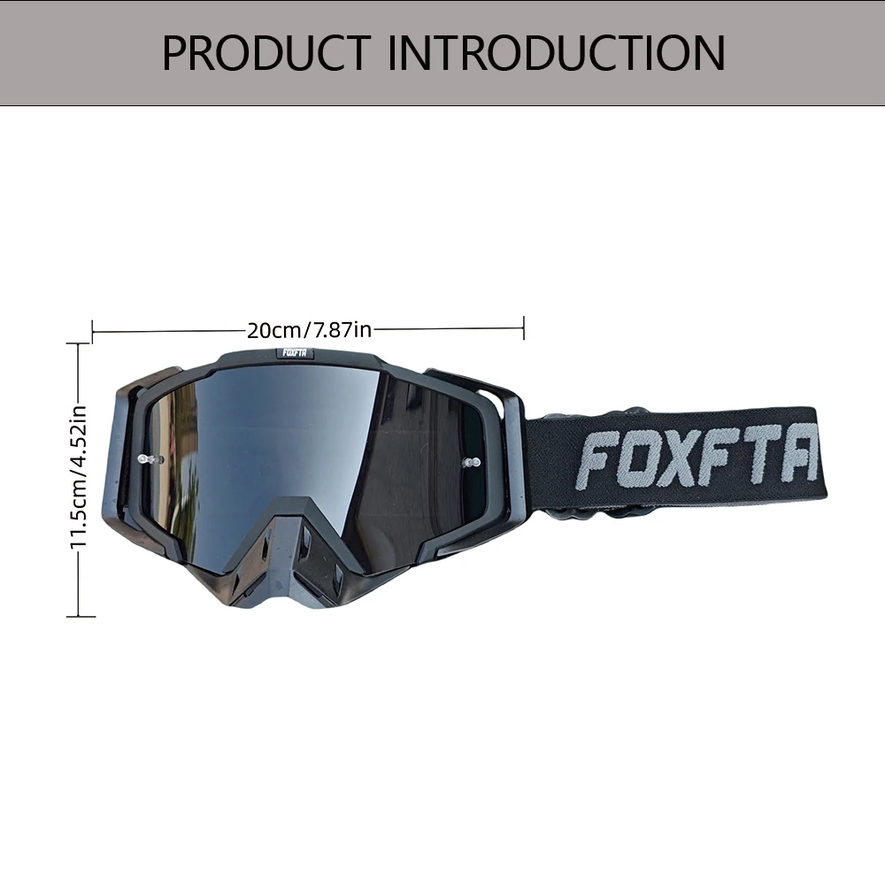 Gafas de camping para motocross con gafas de diseño multiusos Equipo duradero para viajes de aventura y gafas al aire libre Motorsports FOXFTA