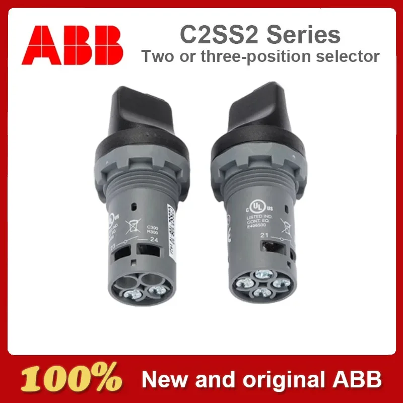 Original ABB C2SS2 Series Two or Three-position Selector Switch C2SS1-10B-10 C2SS1-10B-11 C2SS1-10B-20 C2SS2-10B-10 C2SS2-10B-11