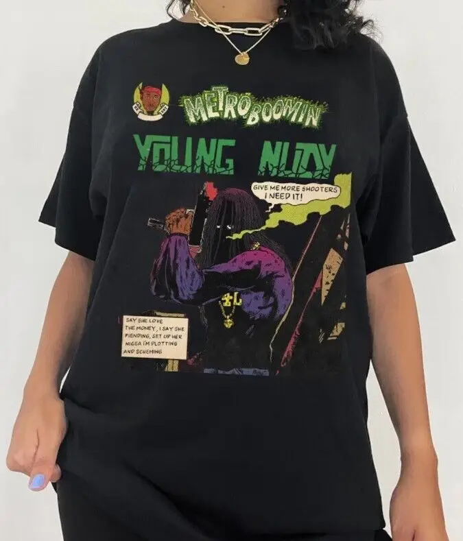 Metro Boomin Nudy Comic T Shirt 2023 Tour Te4054