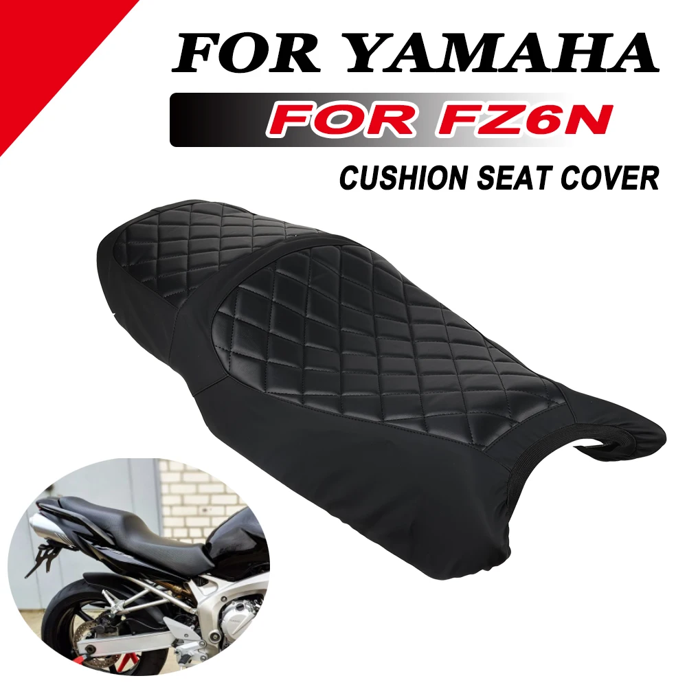 Motorcycle Accessories Leather Seat Cushion Guard Cover For YAMAHA FZ6N FZ 6N  Thermal Insulation Thick Sponge Cushion Protector