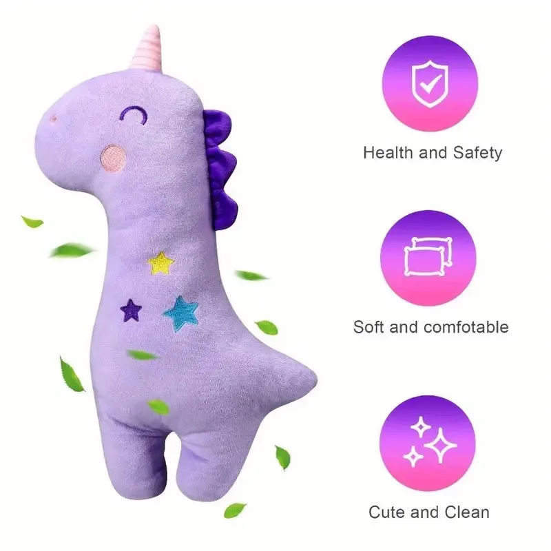 A Must - buy! Cute Dinosaur and Unicorn - shaped Car Seat Belt Shoulder Covers, Made of Plush Material, Universal for All Cars image 5