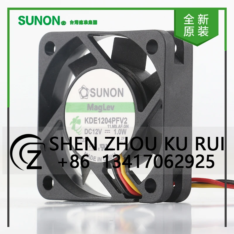 

Original Sunon 5V 24V 48V DC12V 1.0W AC EC 4010 40X40X10MM 4CM Maglev Chassis Power Converter 2-wire KDE1204PFV2(AF) Cooling Fan