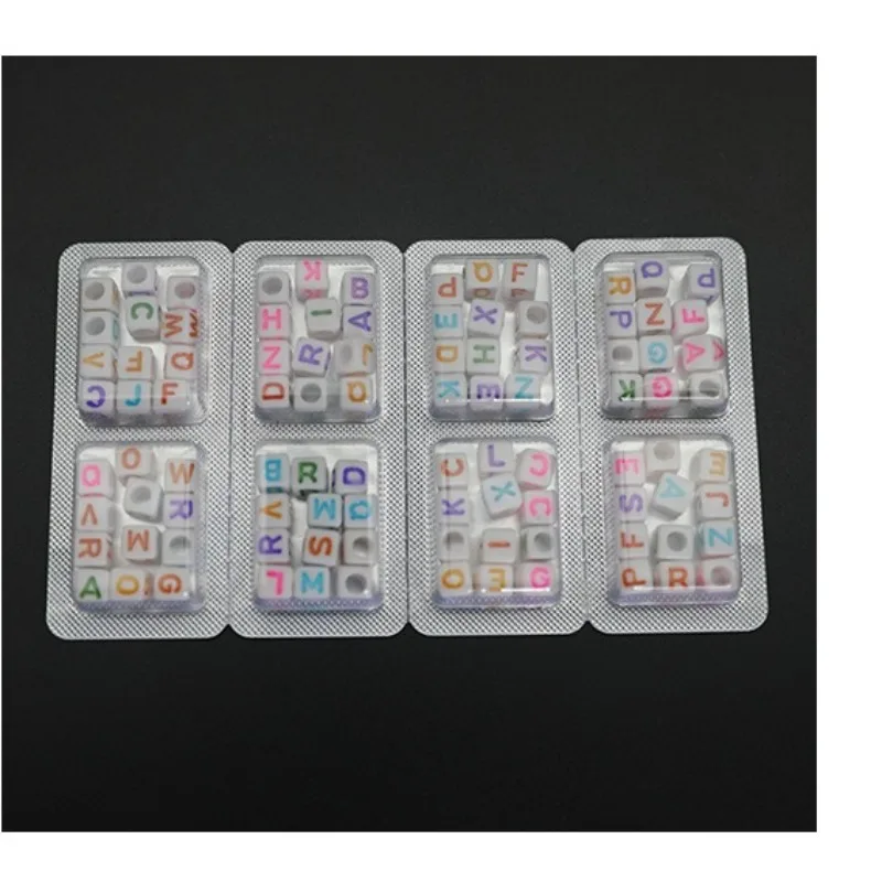Alphabet beads are individually packaged, blister-type packaging, easy to use