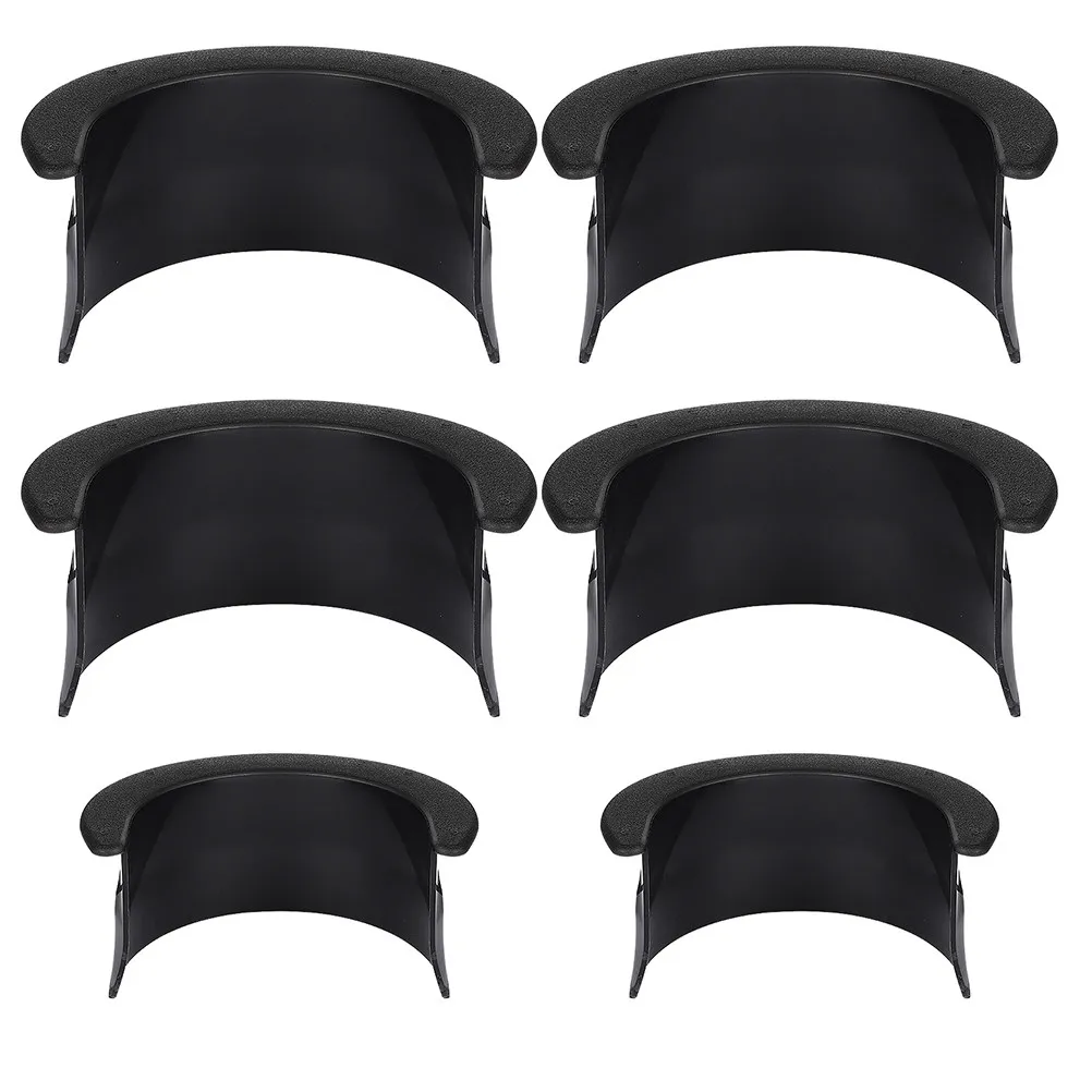 

12 шт. черных пластиковых вкладышей для карманов бильярдного стола, сменные вставки для домашнего бара или комнаты