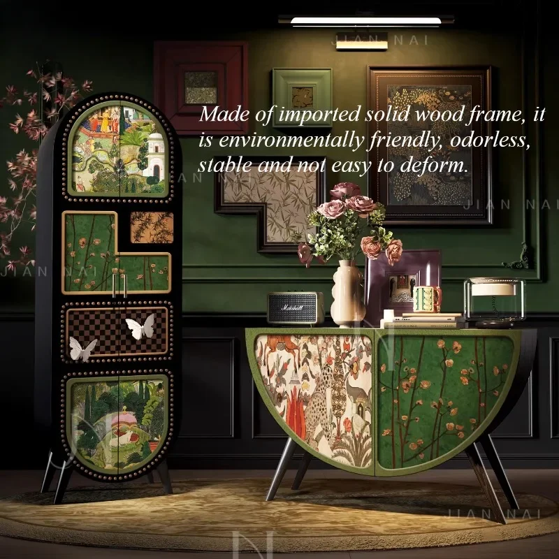 

Sideboard Shelf Luxury Style Storage Locker Entrance Hall Nordic Modern Room Cabinet Showcase Design Collectables Home Furniture