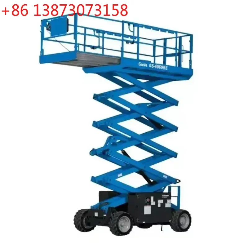 

Самоходная ножничная подъемная платформа для пересеченной местности с электрическим/дизельным гидравлическим приводом и местом для оператора