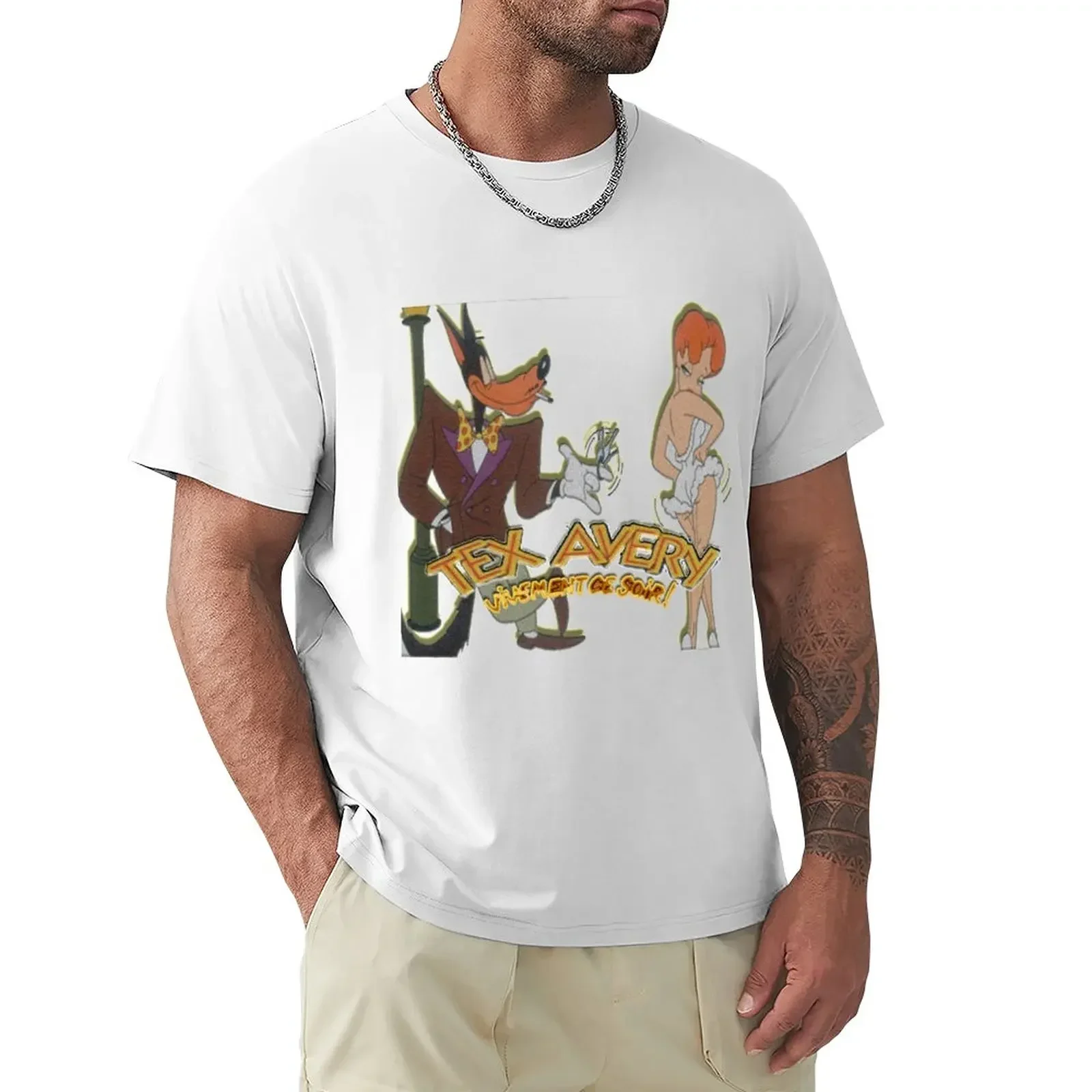 T-shirt homme blanc blanc blanc blanc, Tex avery