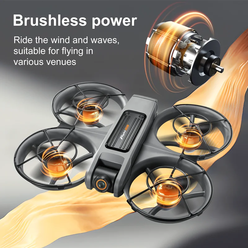 S156 MINI Drone 8K HD Câmeras duplas 360 °   Ver 5G WiFi GPS Brushless Motors Evitar Obstáculos Dobrável Quadcopter Droens Toy Gift