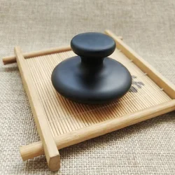 1 Black Raw Stone Oil Massage Mushroom Shaped Spa Energy Stone for Body Facial Massage Stone Shaving Back Massager