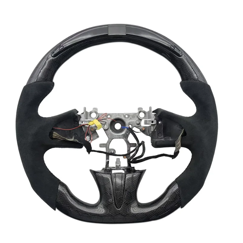 

Самый популярный заводской лучший сотовый карбоновый руль из алькантары со светодиодной подсветкой для автомобильного руля Infiniti Q50